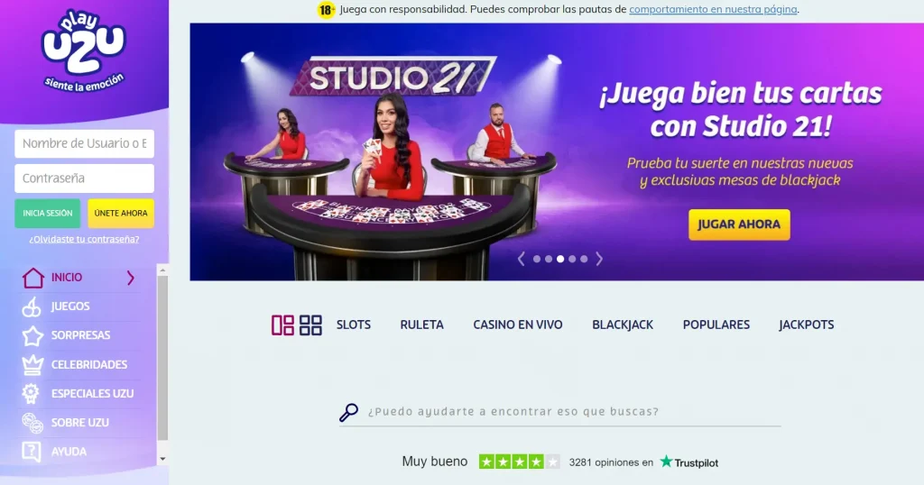 Página web de Playuzu